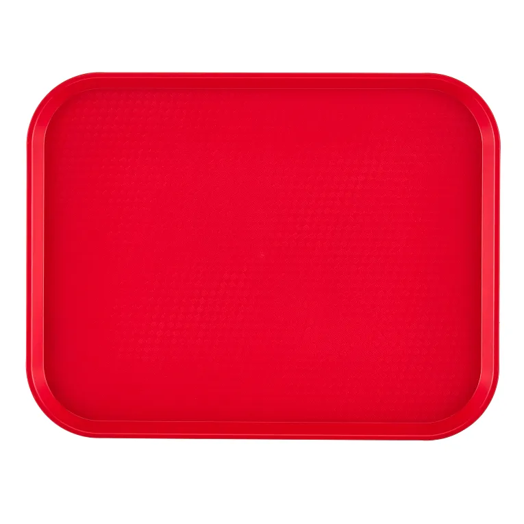 Cambro 1418FF163 I Fast Food Rectangular Tray I 36 x 46 cm I Red I Case of 12