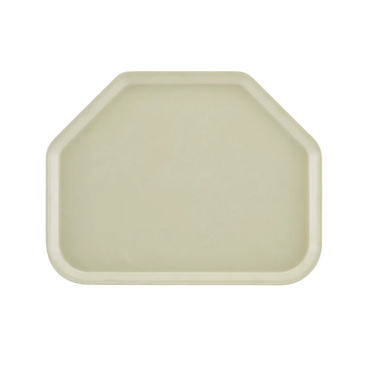 Cambro 1418TR101 I Camtray Trapezoid Tray I 355x457mm I Antique Parchment I Case of 12