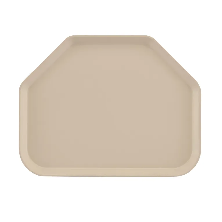 Cambro 1418TR106 I Camtray Trapezoid Tray I 355x457mm I Light Peach I Case of 12