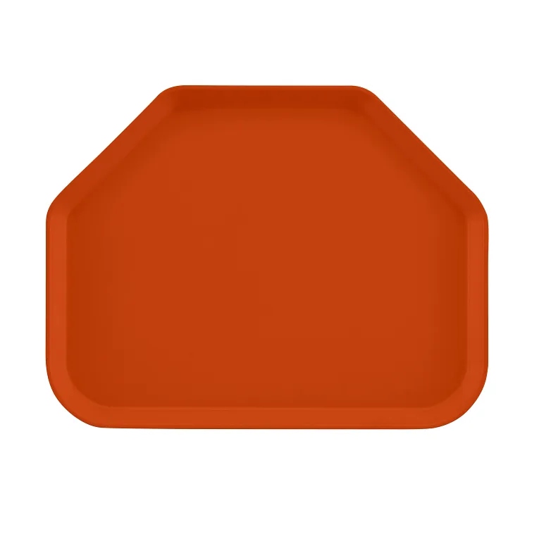 Cambro 1418TR220 I Camtray Trapezoid Tray I 355x457mm I Citrus Orange I Case of 12