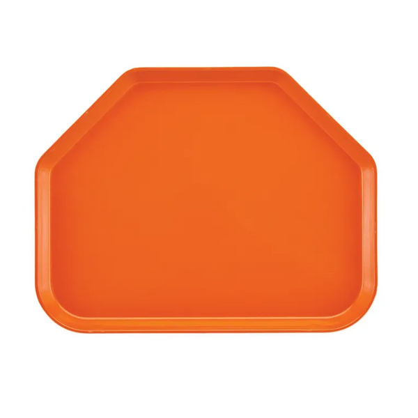 Cambro 1418TR222 I Camtray Trapezoid Tray I 355x457mm I Orange Pizazz I Case of 12