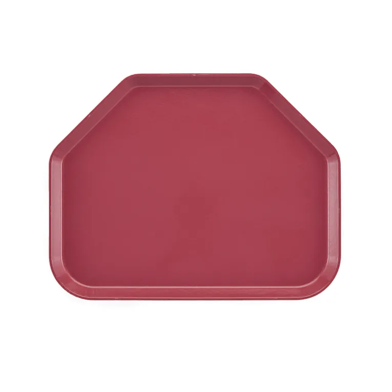 Cambro 1418TR410 I Camtray Trapezoid Tray I 355x457mm I Raspberry Cream I Case of 12
