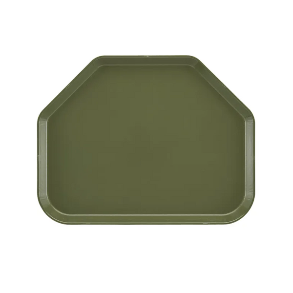 Cambro 1418TR428 I Camtray Trapezoid Tray I 355x457mm I Olive Green I Case of 12