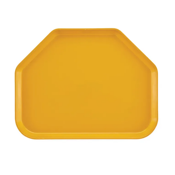 Cambro 1418TR504 I Camtray Trapezoid Tray I 355x457mm I Mustard I Case of 12
