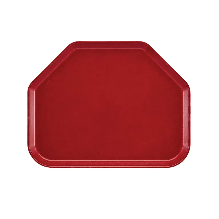Cambro 1418TR505 I Camtray Trapezoid Tray I 355x457mm I Cherry Red I Case of 12
