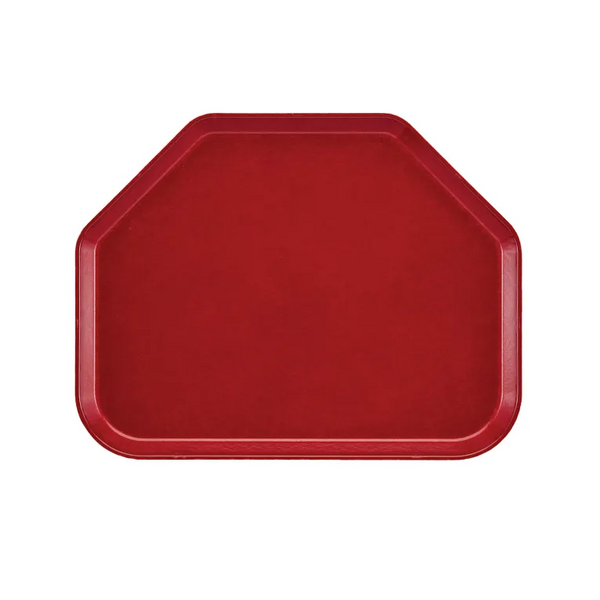 Cambro 1418TR505 I Camtray Trapezoid Tray I 355x457mm I Cherry Red I Case of 12