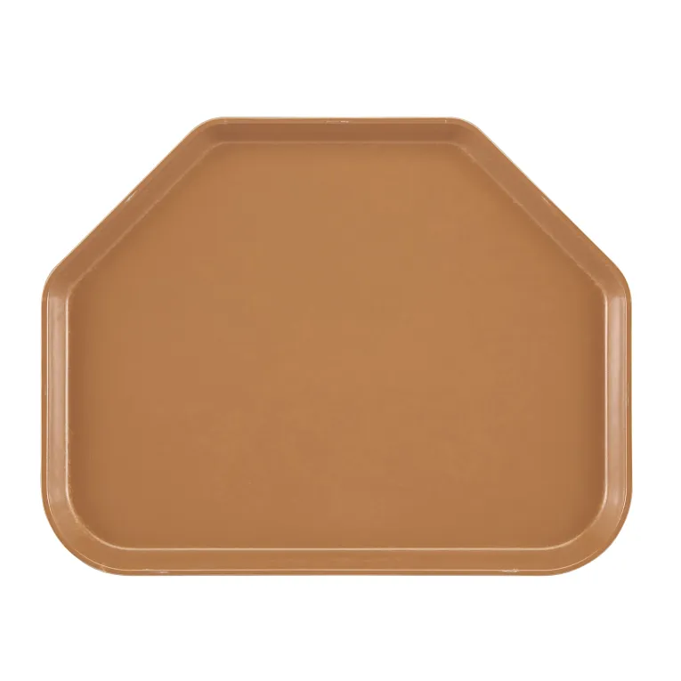 Cambro 1418TR508 I Camtray Trapezoid Tray I 355x457mm I Suede Brown I Case of 12