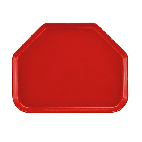 Cambro 1418TR510 I Camtray Trapezoid Tray I 355x457mm I Signal Red I Case of 12