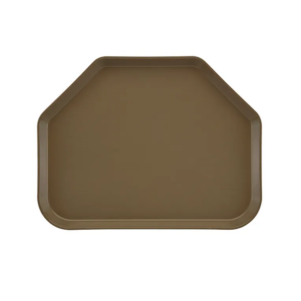 Cambro 1418TR513 I Camtray Trapezoid Tray I 355x457mm I Bayleaf Brown I Case of 12