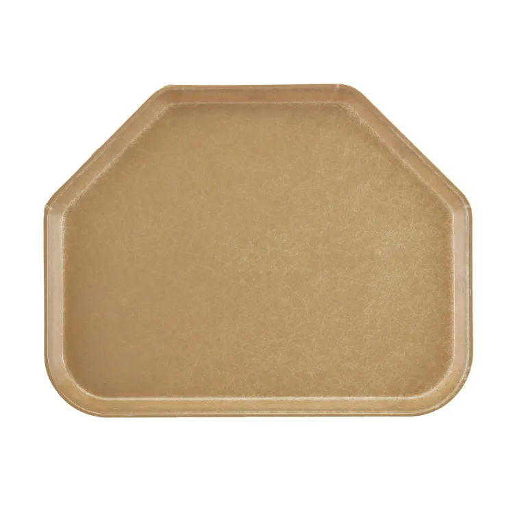Cambro 1418TR514 I Camtray Trapezoid Tray I 355x457mm I Earthen Gold I Case of 12
