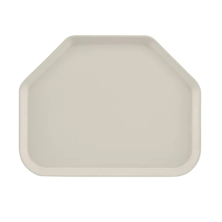 Cambro 1418TR538 I Camtray Trapezoid Tray I 355x457mm I Cottage White I Case of 12