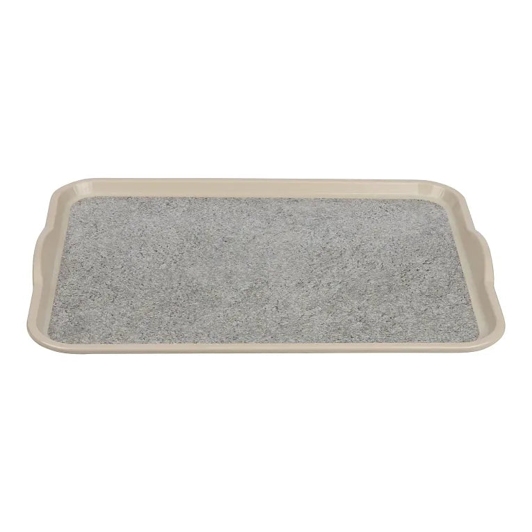 Cambro 1418VCH380 I Non-Slip Versa Camtray with Handles I 360x460mm I Ivory w/ Sahara I Case of 12