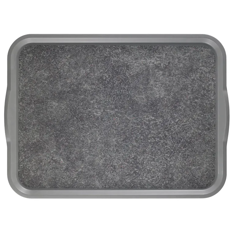 Cambro 1418VCH381 I Non-Slip Versa Camtray with Handles I 360x460mm I Pearl Gray w/ Titan I Case of 12