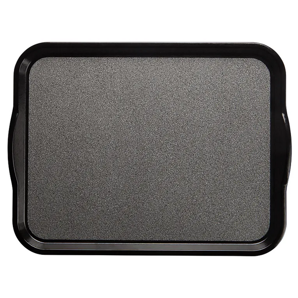 Cambro 1418VCH382 I Non-Slip Versa Camtray with Handles I 360x460mm I Black w/ Pebbled Black I Case of 12