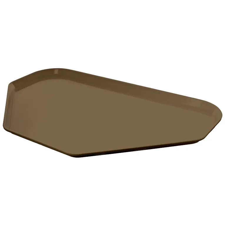 Cambro 1422TR513 I Camtray Trapezoid Tray I 355x560mm I Bayleaf Brown I Case of 12