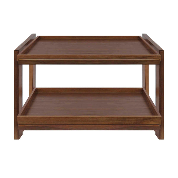 Smith & Hubble Elevate SH-ELPSWT11-W | GN 1/1 Two-tier | Pastry Stand | Complete Set w Trays | Rich Walnut Colour