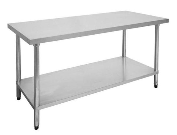 Stainless Steel Table, F.E.D, 1500-7-WB, Economic 304 Grade, Kitchen Work Table