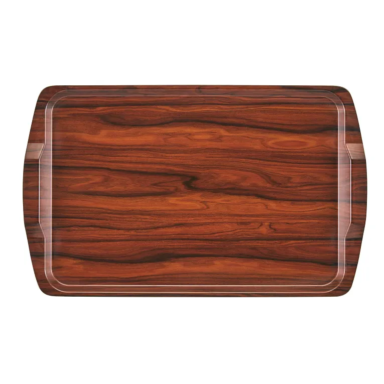 Cambro 1525RST376 I Hotel Room Service Tray I Walnut I Case of 12