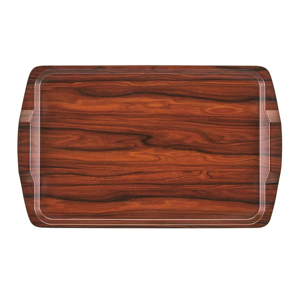 Cambro 1525RST376 I Hotel Room Service Tray I Walnut I Case of 12