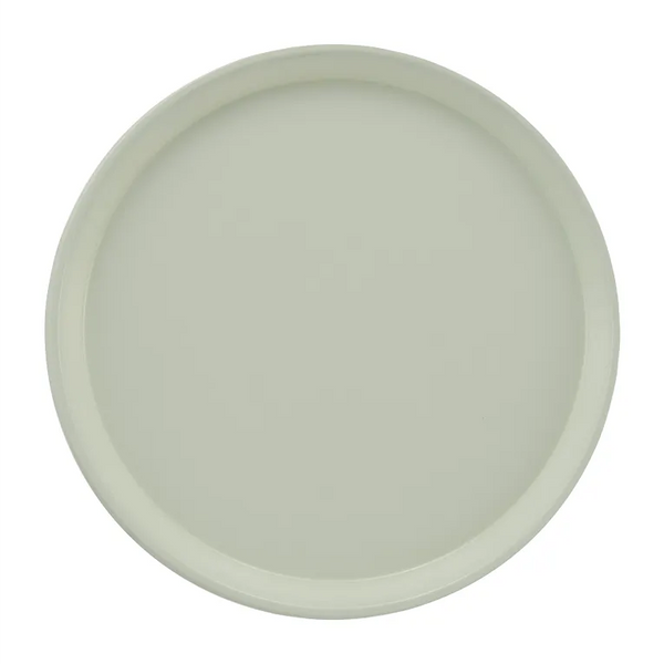 Cambro 1550101 I Camtray Round Tray I 16" (405 mm) Low Profile I Antique Parchment I Case of 12