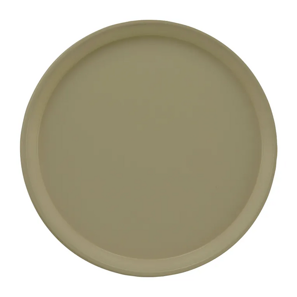 Cambro 1550104 I Camtray Round Tray I 16" (405 mm) Low Profile I Desert Tan I Case of 12