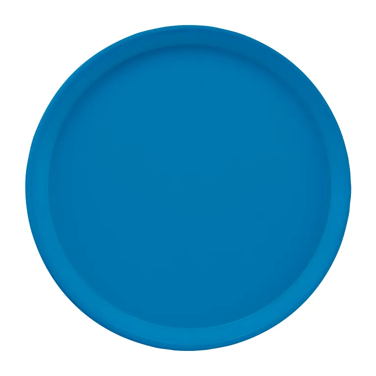 Cambro 1550105 I Camtray Round Tray I 16" (405 mm) Low Profile I Horizon Blue I Case of 12