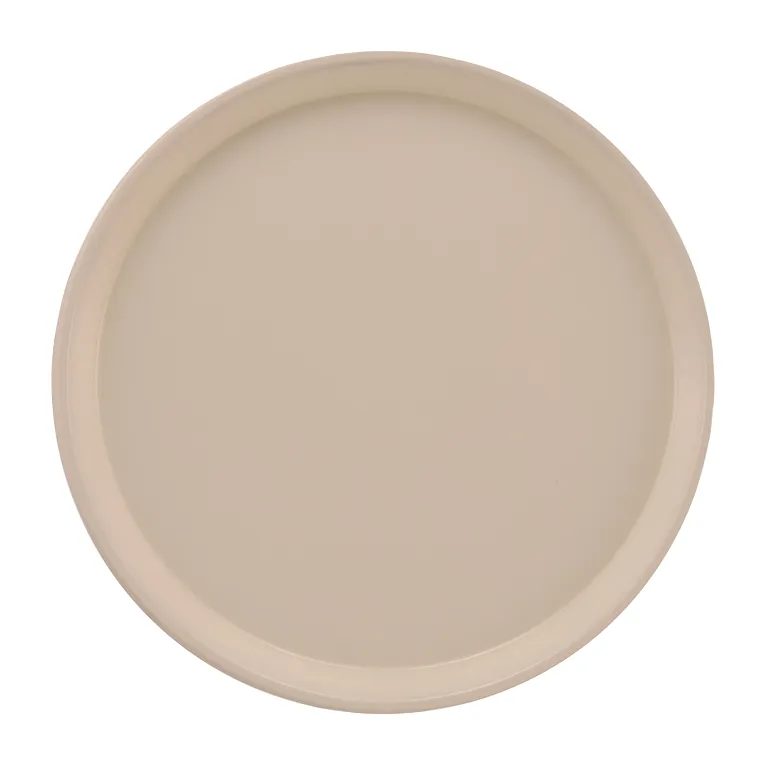 Cambro 1550106 I Camtray Round Tray I 16" (405 mm) Low Profile I Light Peach I Case of 12