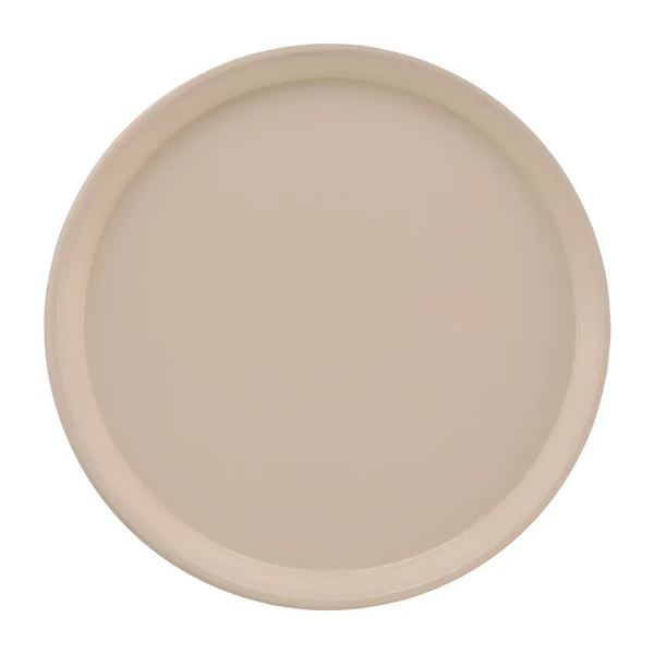 Cambro 1550106 I Camtray Round Tray I 16" (405 mm) Low Profile I Light Peach I Case of 12
