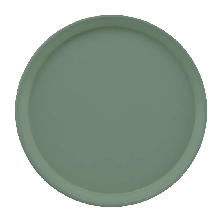 Cambro 1550107 I Camtray Round Tray I 16" (405 mm) Low Profile I Pearl Gray I Case of 12