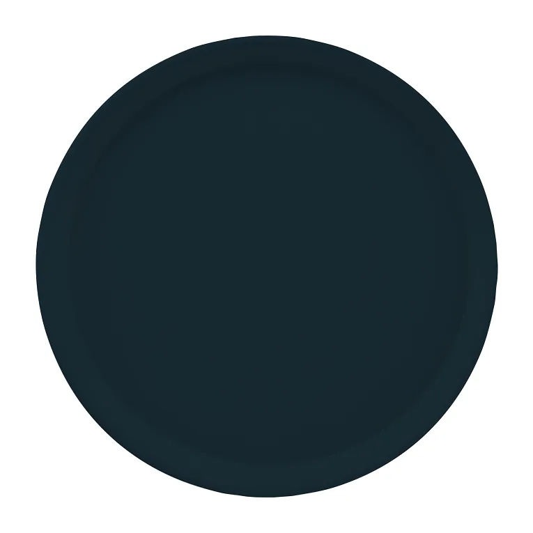 Cambro 1550110 I Camtray Round Tray I 16" (405 mm) Low Profile I Black I Case of 12