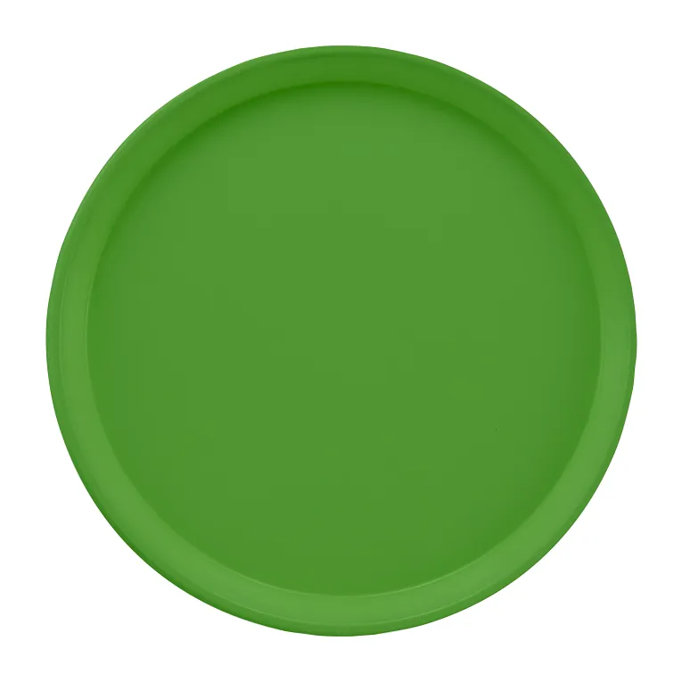 Cambro 1550113 I Camtray Round Tray I 16" (405 mm) Low Profile I Lime-ade I Case of 12