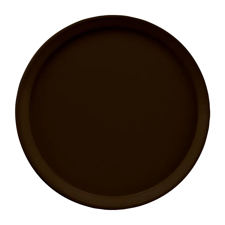 Cambro 1550116 I Camtray Round Tray I 16" (405 mm) Low Profile I Brazil Brown I Case of 12