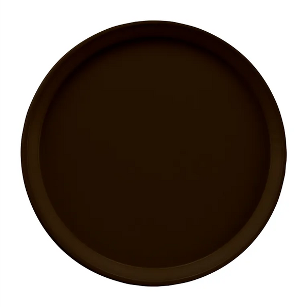 Cambro 1550116 I Camtray Round Tray I 16" (405 mm) Low Profile I Brazil Brown I Case of 12