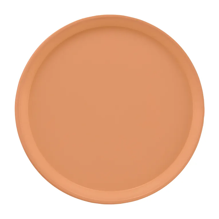 Cambro 1550117 I Camtray Round Tray I 16" (405 mm) Low Profile I Dark Peach I Case of 12
