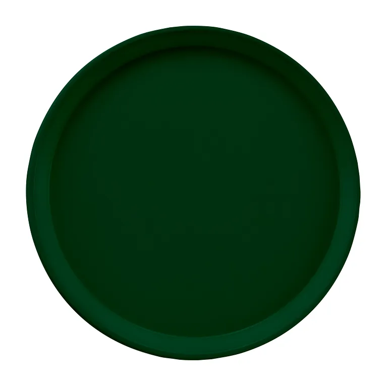 Cambro 1550119 I Camtray Round Tray I 16" (405 mm) Low Profile I Sherwood Green I Case of 12