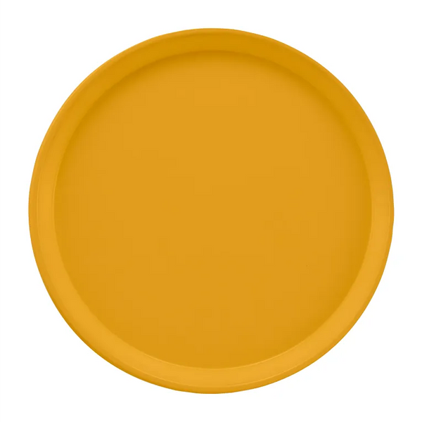 Cambro 1550171 I Camtray Round Tray I 16" (405 mm) Low Profile I Tuscan Gold I Case of 12