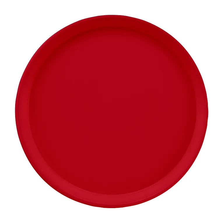 Cambro 1550221 I Camtray Round Tray I 16" (405 mm) Low Profile I Ever Red I Case of 12