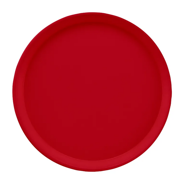 Cambro 1550221 I Camtray Round Tray I 16" (405 mm) Low Profile I Ever Red I Case of 12
