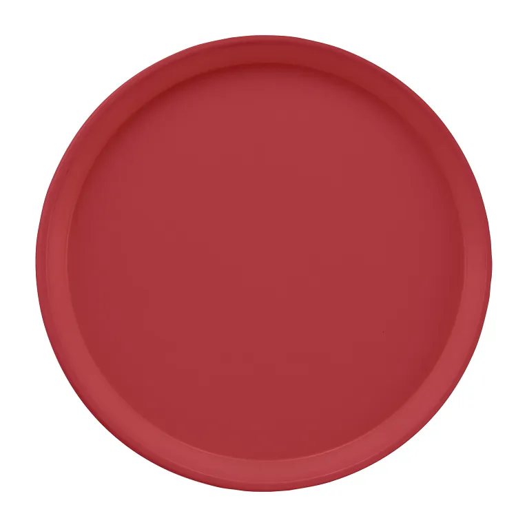 Cambro 1550410 I Camtray Round Tray I 16" (405 mm) Low Profile I Raspberry Cream I Case of 12