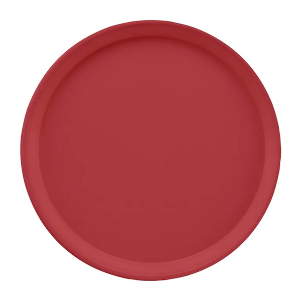 Cambro 1550410 I Camtray Round Tray I 16" (405 mm) Low Profile I Raspberry Cream I Case of 12