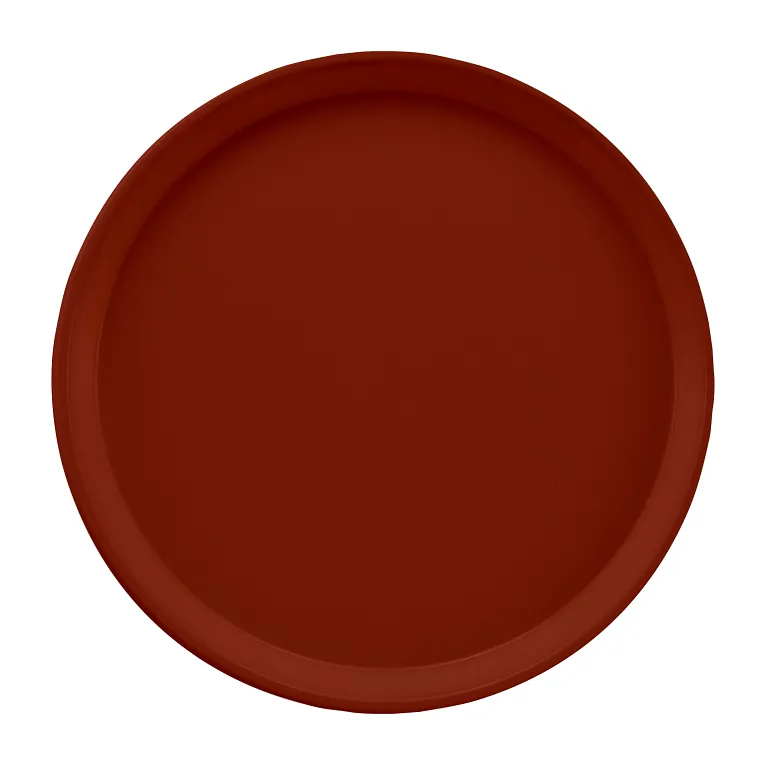 Cambro 1550501 I Camtray Round Tray I 16" (405 mm) Low Profile I Real Rust I Case of 12