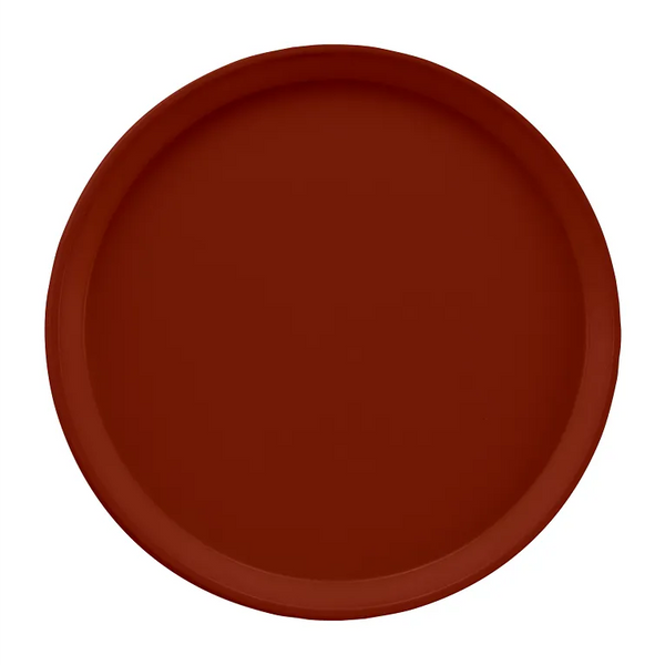 Cambro 1550501 I Camtray Round Tray I 16" (405 mm) Low Profile I Real Rust I Case of 12