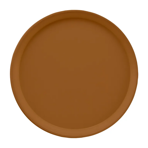 Cambro 1550508 I Camtray Round Tray I 16" (405 mm) Low Profile I Suede Brown I Case of 12