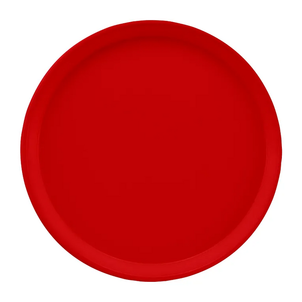 Cambro 1550510 I Camtray Round Tray I 16" (405 mm) Low Profile I Signal Red I Case of 12
