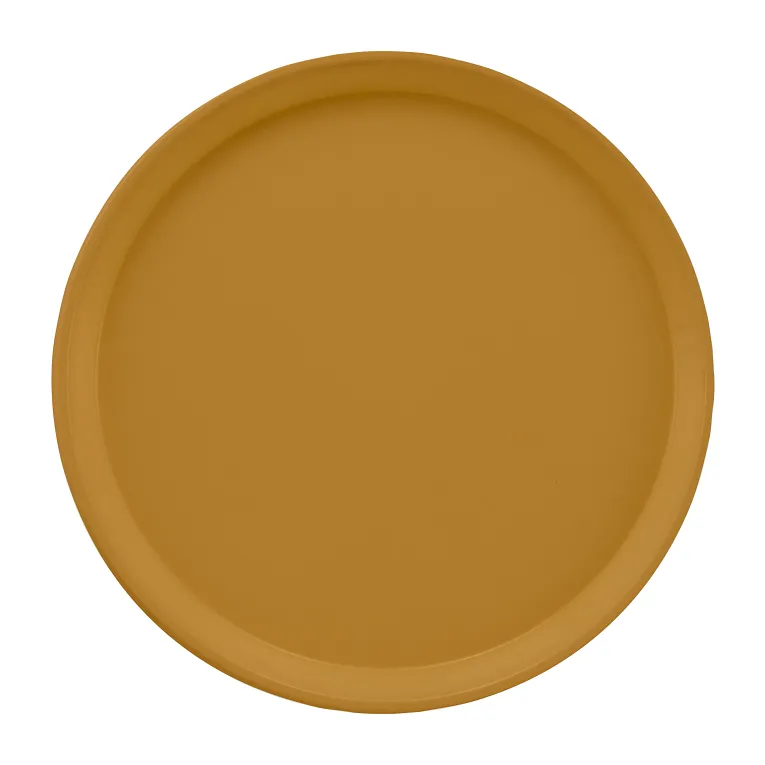 Cambro 1550514 I Camtray Round Tray I 16" (405 mm) Low Profile I Earthen Gold I Case of 12