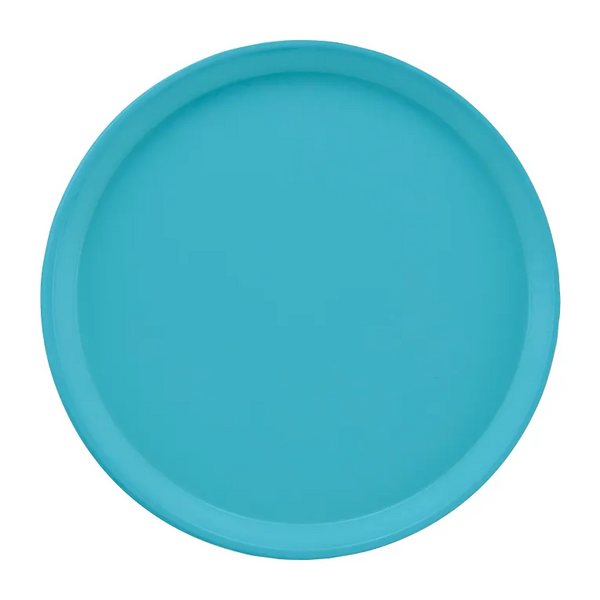Cambro 1550518 I Camtray Round Tray I 16" (405 mm) Low Profile I Robin Egg Blue I Case of 12