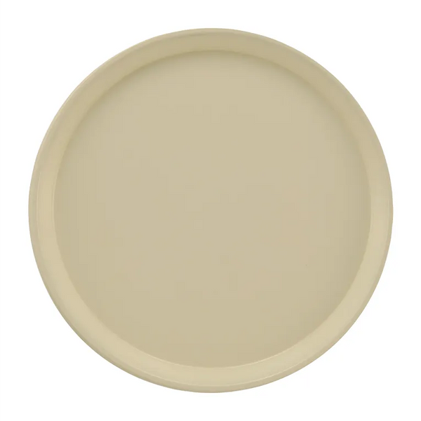 Cambro 1550537 I Camtray Round Tray I 16" (405 mm) Low Profile I Cameo Yellow I Case of 12