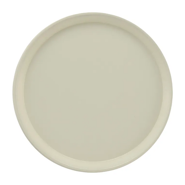 Cambro 1550538 I Camtray Round Tray I 16" (405 mm) Low Profile I Cottage White I Case of 12