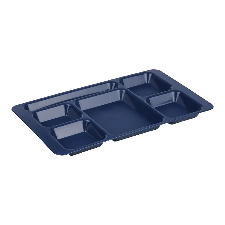 Cambro 1596CP186 I Co-Polymer 2 X 2 Compartment Trays I 22.9 x 38 cm I Navy Blue I Case of 24