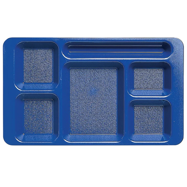Cambro 1596CW186 I Camwear 2 X 2 Compartment Trays I 22.9 x 38 cm I Navy Blue I Case of 24